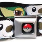 Pokemon Seatbelt Belt - Pokemon Faces Black 2