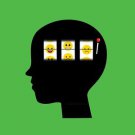 "Mood Of The Day" Casino Slot Machine Brain - Vinyl Sticker