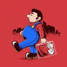 "Behind The Scene" Funny Plumber Going to Work Video Game Parody - Vinyl Sticker