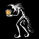 "Kidnap" Evil Moon Creature Stealing Sun in Cage - Vinyl Sticker