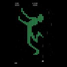 "Dodge Game" Funny Classic Space Arcade Video Game Parody - Vinyl Sticker