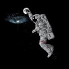 "Slam Dunk" Astronaut Moon & Galaxy Basketball Parody Humor - Vinyl Sticker