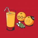 "So Long My Friend" Funny Orange Funeral w/ Glass of Fruit Juice - Vinyl Sticker
