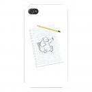 "Sketching Escape" Bear Drawing Punch - FITS iPhone 5 5s Plastic Snap On Case
