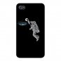"Slam Dunk" Astronaut Moon & Galaxy Fun - FITS iPhone 5 5s Plastic Snap On Case
