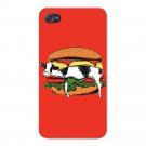 "Still Yum Yum" Funny Cow in Hamburger - FITS iPhone 5 5s Plastic Snap On Case
