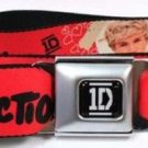 One Direction Seatbelt Belt - ONE DIRECTION I "Heart" NIALL Red