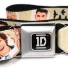 One Direction Seatbelt Belt - I "Heart" HARRY, LIAM, LOUIS, NIALL & ZAYN Tan