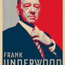 Frank Underwood For President TV Parody - Plywood Wood Print Poster Wall Art