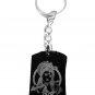 Hindu Lord Krishna Playing Flute Meditation - Metal Ring Key Chain Keychain