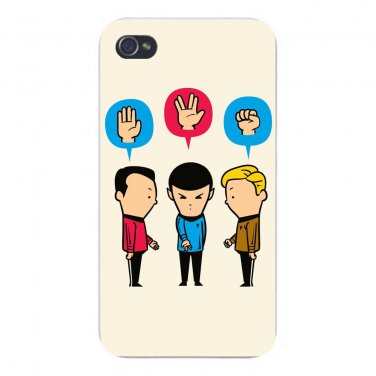 "Paper, Scissors, Rock" Space TV Parody - FITS iPhone 4 4s Plastic Snap On Case