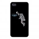 "Slam Dunk" Astronaut Moon & Galaxy Fun - FITS iPhone 4 4s Plastic Snap On Case