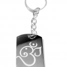 Hindu Lord Ganesh Symbol Meditation AUM Om - Metal Ring Key Chain Keychain