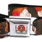 Looney Toons Seatbelt Belt - ELMER FUDD w/ Poses Browns