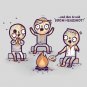"Zombie Tales" Campfire Stories While Roasting Brain Fire - Vinyl Print Poster
