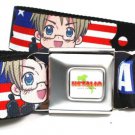 Hetalia Axis Powers Seatbelt Belt - America USA American Flag Stars & Stripes
