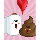 "Best Friends" Toilet Paper & Poop Love - FITS iPhone 5 5s Plastic Snap On Case