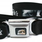 Grumpy Cat Seatbelt Belt - Face Pose Black & White