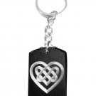 Celtic Irish Knot Heart Tattoo Logo Symbols - Metal Ring Key Chain Keychain