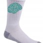 "Zombie Need Brain" Hungry For Brains Funny Cartoon Artwork - Crew Socks Pair