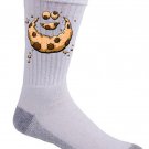 "Hidden Monster" Public Television Show Parody Chocolate Chips - Crew Socks Pair