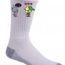 "Heart Seeker" Classic Wizard Movie & Video Game Parody - Crew Socks Pair