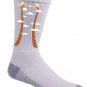 "Cloudy Day" Funny Giraffes Head in Clouds Long Neck Cute - Crew Socks Pair