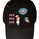 "Robbery" Vampire Stealing From Blood Bank Funny - Black Adjustable Cap Hat
