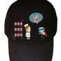 "Robbery" Vampire Stealing From Blood Bank Funny - Black Adjustable Cap Hat