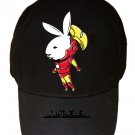 "Bunny Inside" Comic Super Hero & Magazine Parody - Black Adjustable Cap Hat