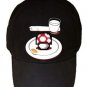 "Nutritious Breakfast" Video Game Parody Mushroom - Black Adjustable Cap Hat