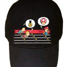 "Hurdles Champion" Italian Plumber Video Game Parody - Black Adjustable Cap Hat