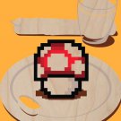 "Nutritious Breakfast" Video Game Parody - Plywood Wood Print Poster Wall Art