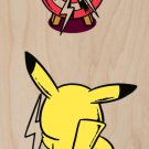 "Practice Time" Pocket Monster Parody Bolts - Plywood Wood Print Poster Wall Art
