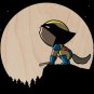 "Howling Wolf" Comic Super Hero Claw Parody - Plywood Wood Print Poster Wall Art