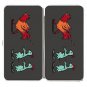 "Zombie Attack" Rooster Chased by Chickens - Womens Taiga Hinge Wallet Clutch