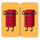 "Six Pack" Children's Toy Block Flexing Funny - Womens Taiga Hinge Wallet Clutch