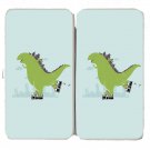 "Roller Skating" Classic Monster Movie Parody - Womens Taiga Hinge Wallet Clutch