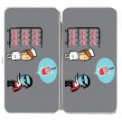 "Robbery" Vampire Stealing Blood Bank Funny - Womens Taiga Hinge Wallet Clutch