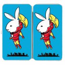 "Bunny Inside" Comic Hero & Magazine Parody - Womens Taiga Hinge Wallet Clutch