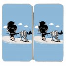 "Jogging" Space Movie Parody Villain Running - Womens Taiga Hinge Wallet Clutch
