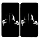 "Polishing" Space Movie Helmet Villain Parody - Womens Taiga Hinge Wallet Clutch