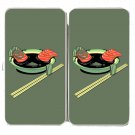 "Salmon Spa" Cartoon Fish Filets Bathing Soup - Womens Taiga Hinge Wallet Clutch