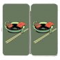 "Salmon Spa" Cartoon Fish Filets Bathing Soup - Womens Taiga Hinge Wallet Clutch