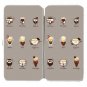 "Coffee Personality" Cartoon Brew Drink Types - Womens Taiga Hinge Wallet Clutch