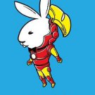 "Bunny Inside" Comic Hero & Magazine Parody - Rectangle Refrigerator Magnet