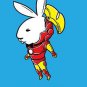 "Bunny Inside" Comic Hero & Magazine Parody - Rectangle Refrigerator Magnet