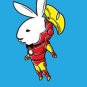 "Bunny Inside" Comic Hero & Magazine Parody - Rectangle Refrigerator Magnet