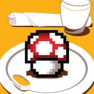 "Nutritious Breakfast" Video Game Parody Shroom - Rectangle Refrigerator Magnet