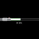"Charging" Space Movie Parody Sword Battery - Rectangle Refrigerator Magnet